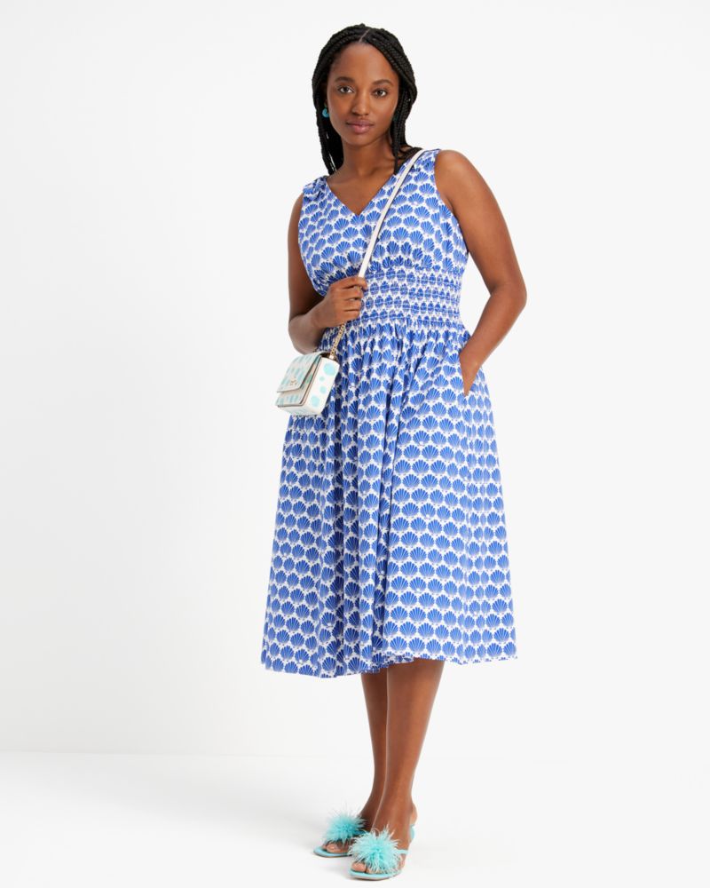 Shell Smocked Dress | Kate Spade UK