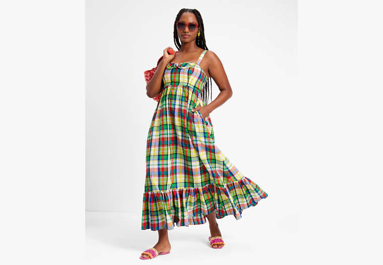 コースタル プラッド ボウ ドレス, Multi, Product