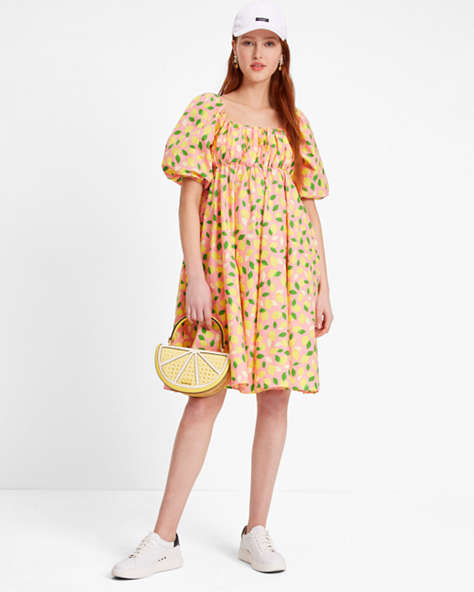 Lemon Toss Kleid Mit Karree-ausschnitt, Sea Star, ProductTile