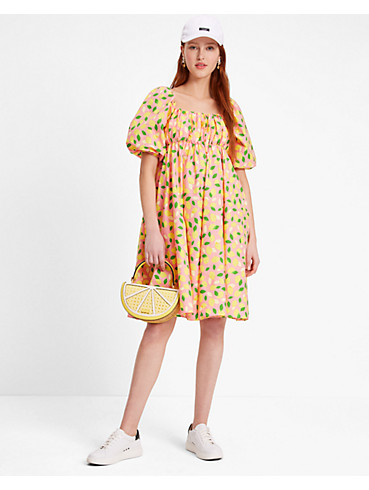 Lemon Toss Kleid mit Karree-Ausschnitt, , rr_productgrid