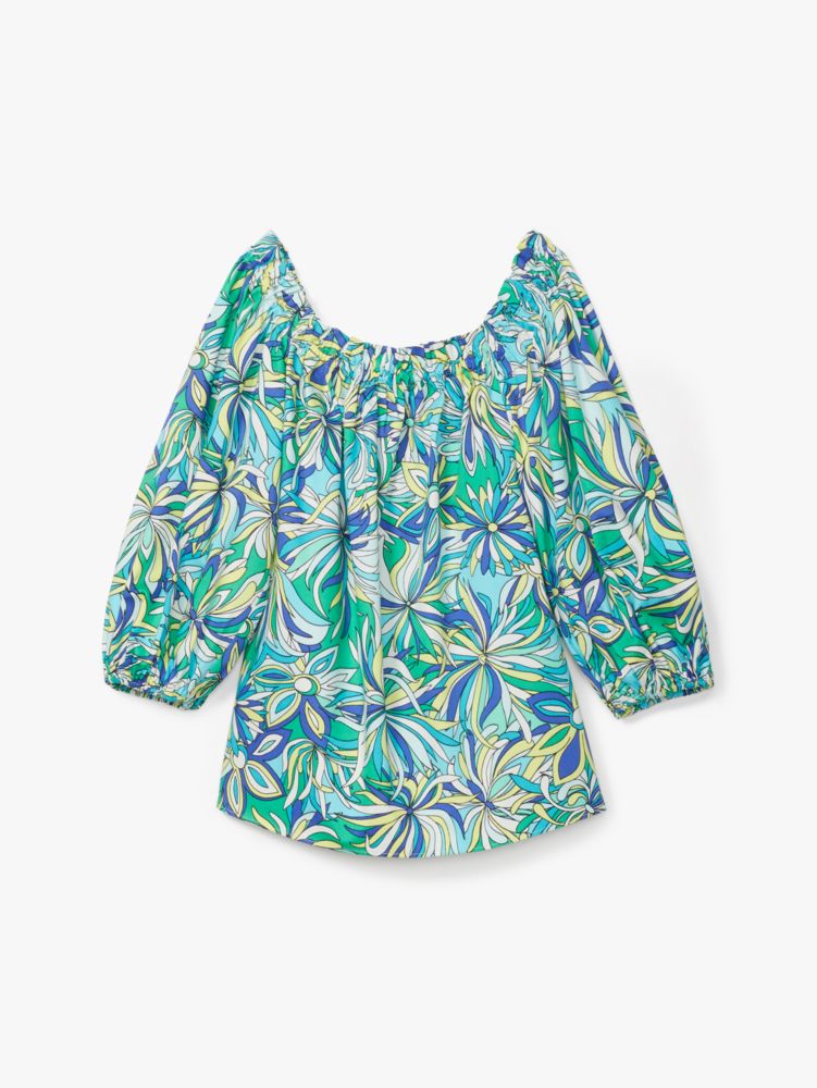 Kate Spade Anemone Floral Off-the-shoulder Top. 6