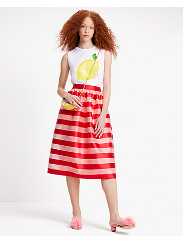 Awning Stripe Organza Midi Skirt, , rr_productgrid