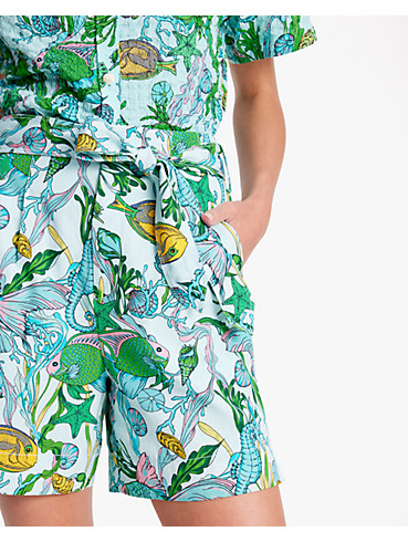 Under The Sea Tie-Waist Shorts, , rr_productgrid