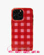 Sam Icon Glitter Gingham iPhone 14 Pro Max Wristlet Case, , Product