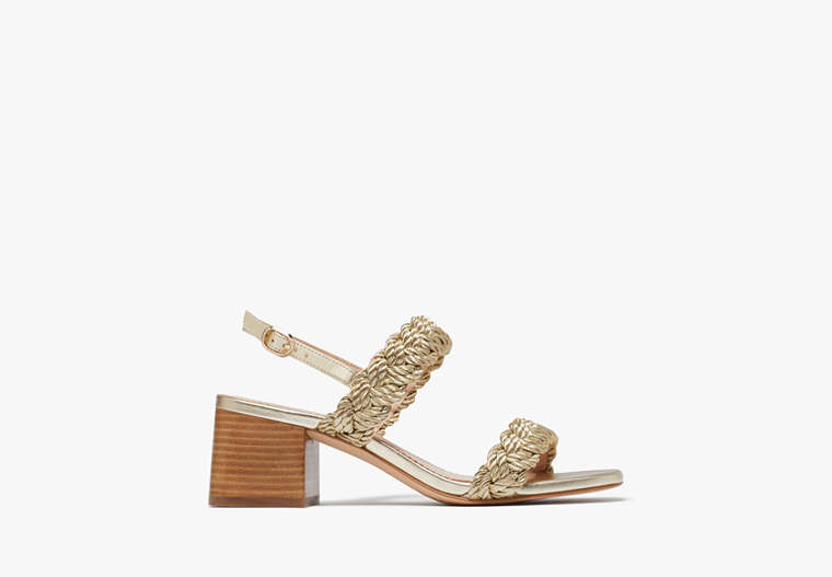 Valentina Mid Sandals, Pale Gold, Product image number 0