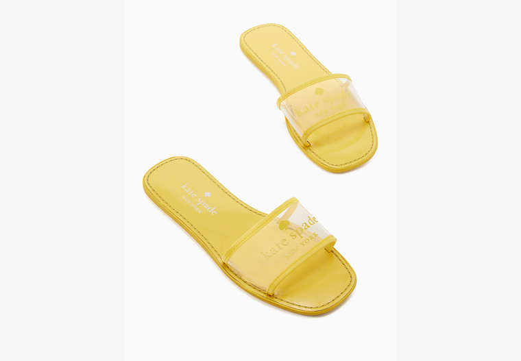 Peyton Clear Sandals, Dandelion Yellow, Product image number 0