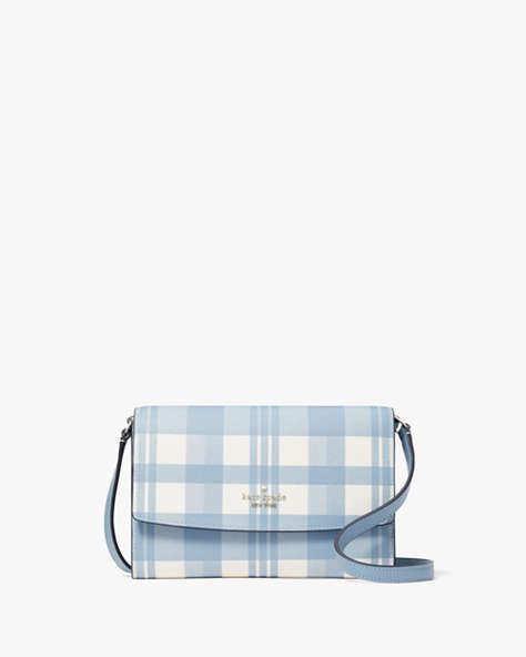 Kate Spade,Perry Leather Crossbody,Blue Multicolor