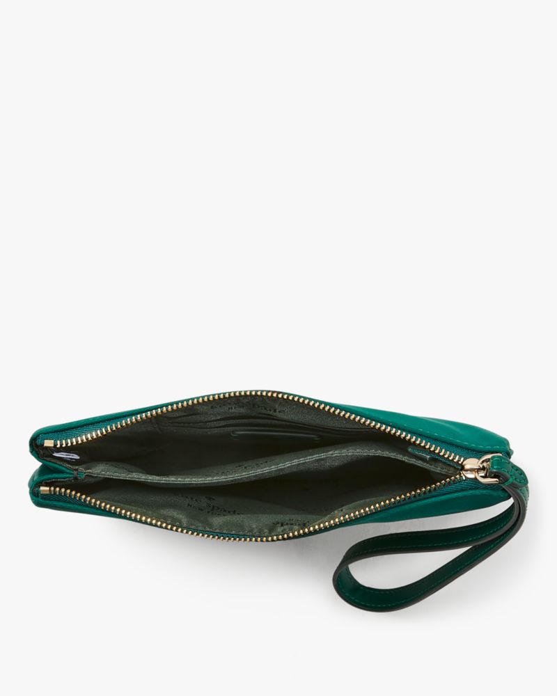 Chelsea Medium Wristlet Pouch, Deep Jade, Product