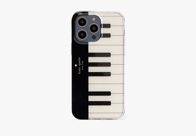 Kate Spade,Pitch Purrfect Piano iPhone 14 Pro Max Case,Black Multi image number 0