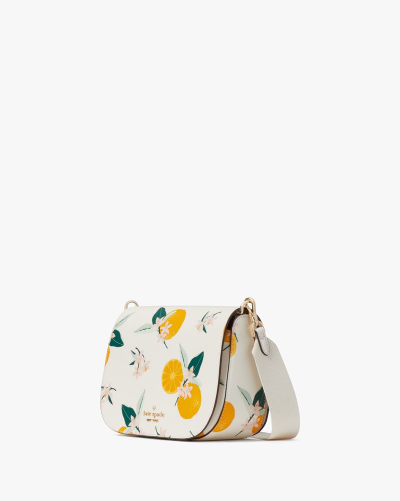 NEW Kate Spade Cream Multi Carson Convertible Floral Print Leather  Crossbody Bag