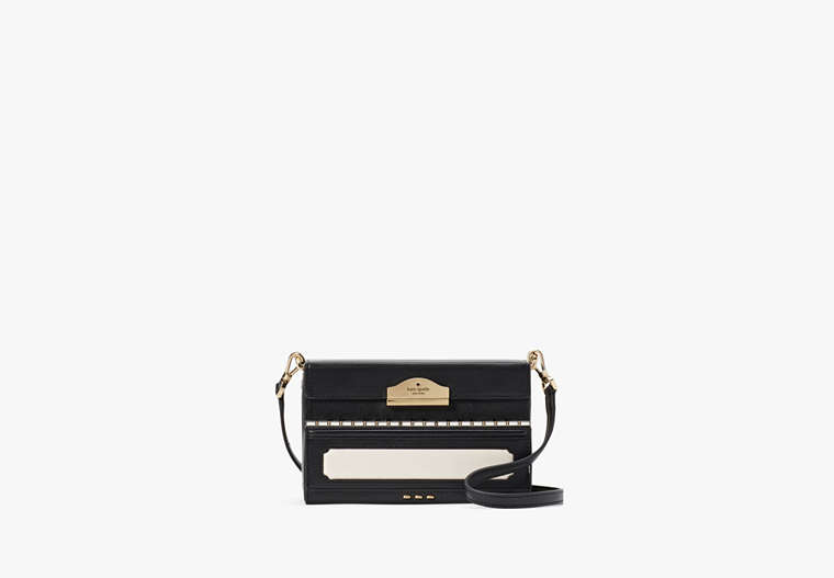 Kate Spade,Pitch Purrfect Piano Crossbody,Black Multi image number 0