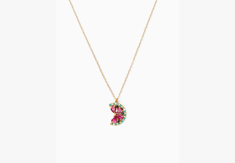 Watermelon Mini Pendant Necklace, Pink Multi, Product image number 0