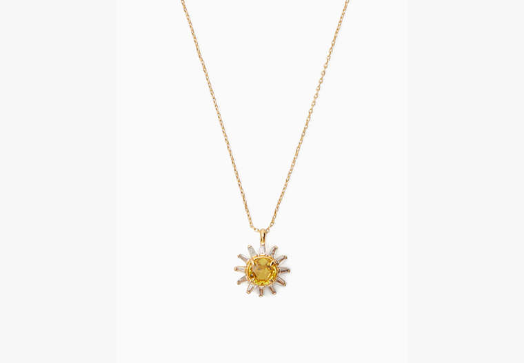 Sunny Mini Pendant Necklace, Yellow Multi, Product image number 0