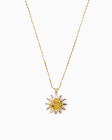 Sunny Mini Pendant Necklace, Yellow Multi, ProductTile