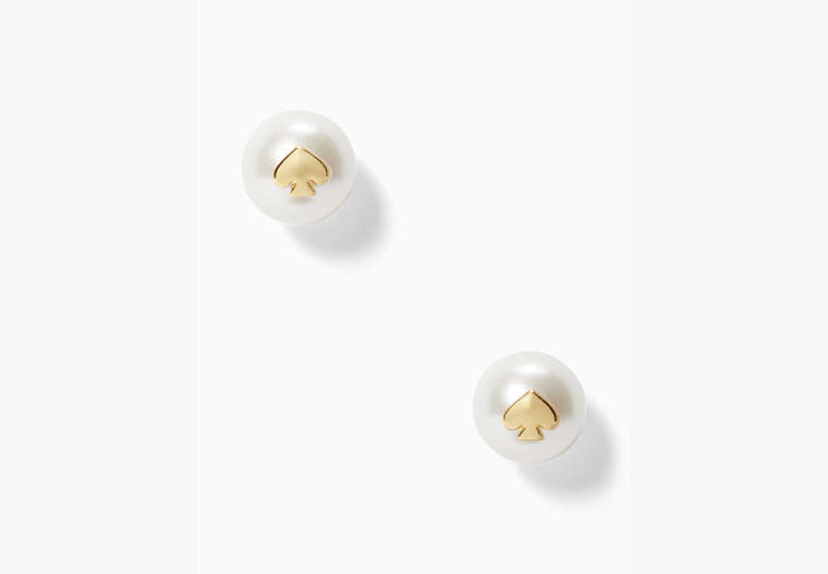 Everyday Spade Stud, Cream/Gold, Product image number 0