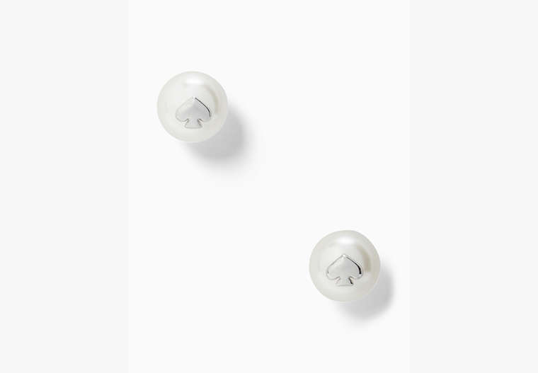 Everyday Spade Stud, Cream/Silver, Product image number 0