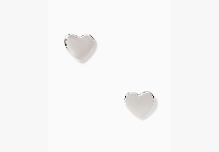 Kate Spade Earrings Heart Studs, Silver, Product image number 0