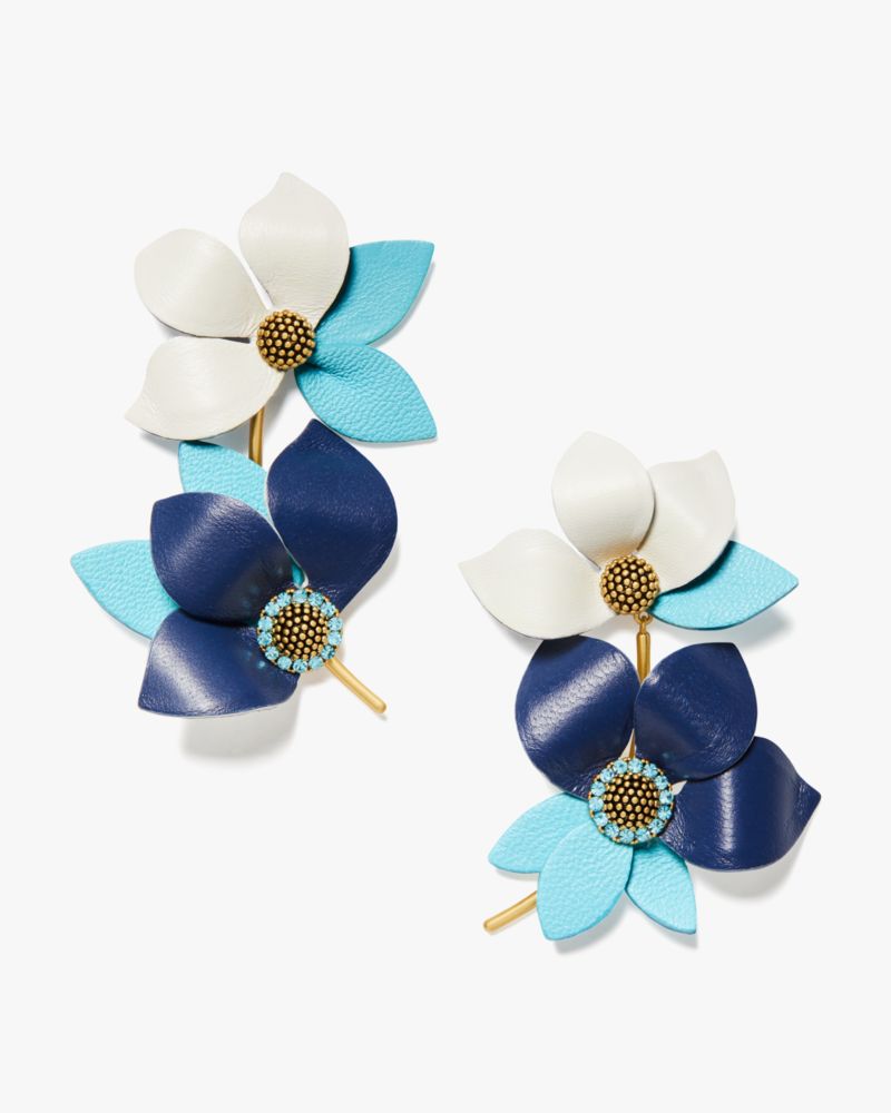 Kate Spade Flower Power Leather Earrings