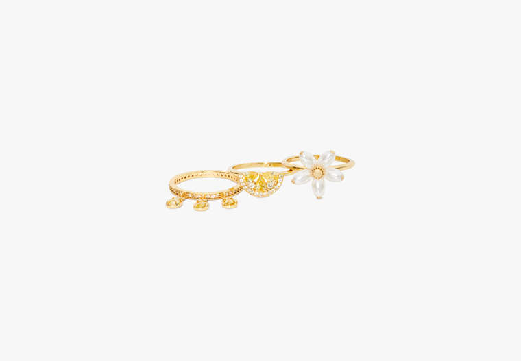 Fresh Squeeze Stacking Charm Ring Set, , Product