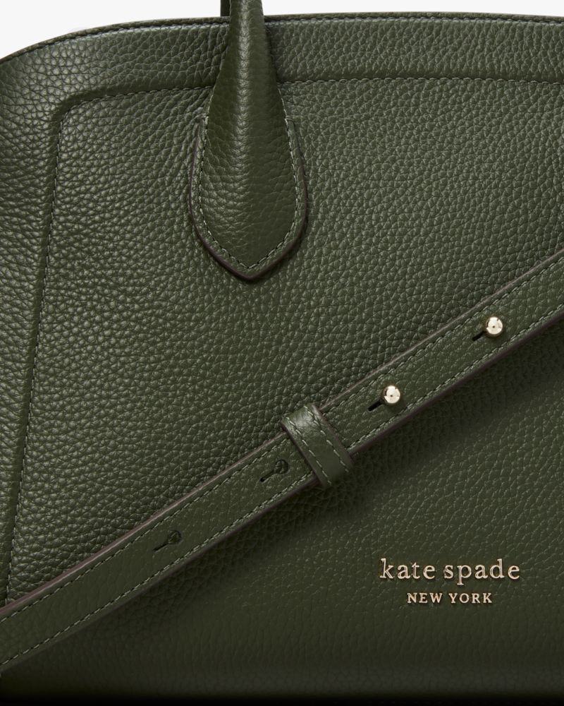 Kate Spade Knott Large Leather Shoulder Bag in Green