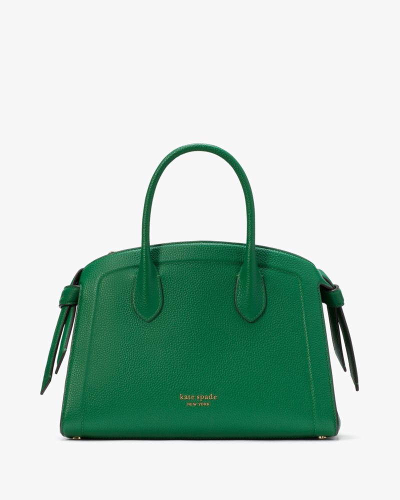 Shop Kate Spade Knott Medium Zip-top Satchel In Watercress