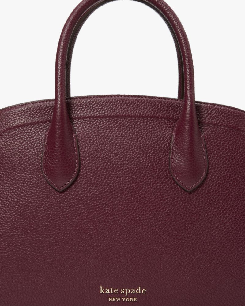 Kate Spade New York Knott Large Leather Shoulder Bag - Burgundy