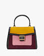 Kate Spade,Katy Colorblocked Suede Medium Top-handle Bag,Black Multi