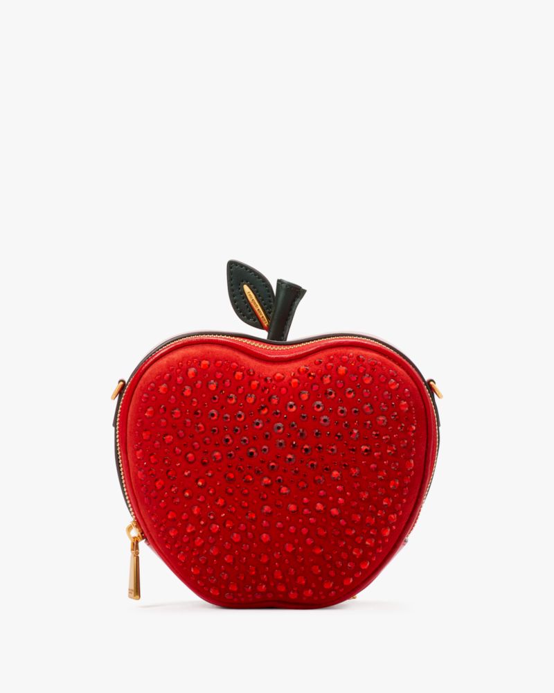 Kate Spade Big Apple Embellished 3d Crossbody In Poppy Field