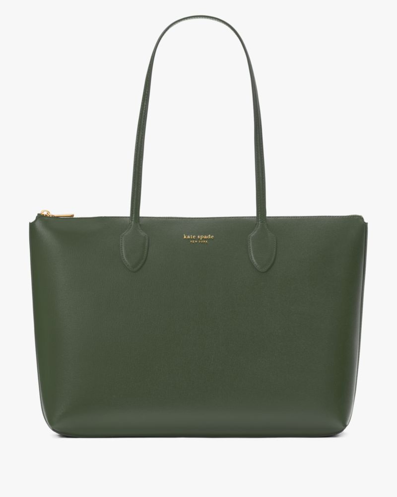 Kate Spade Small Bleecker Saffiano Leather Crossbody Bag in Green