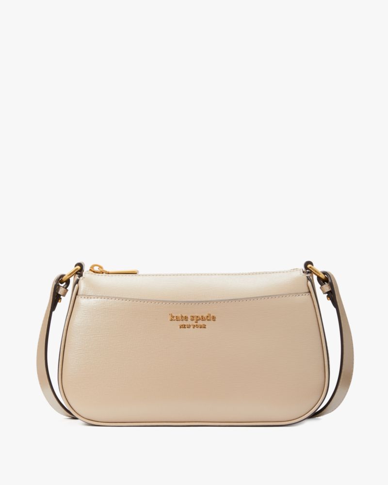 Shop Kate Spade Bleecker Small Crossbody In Timeless Taupe