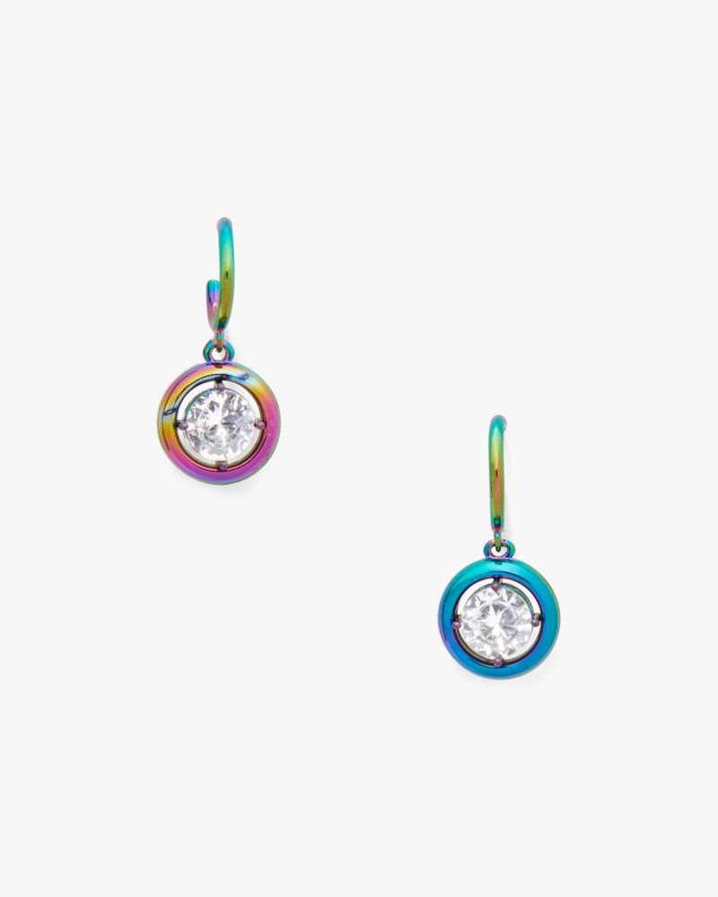 Dream In Color Huggie Drop Earrings