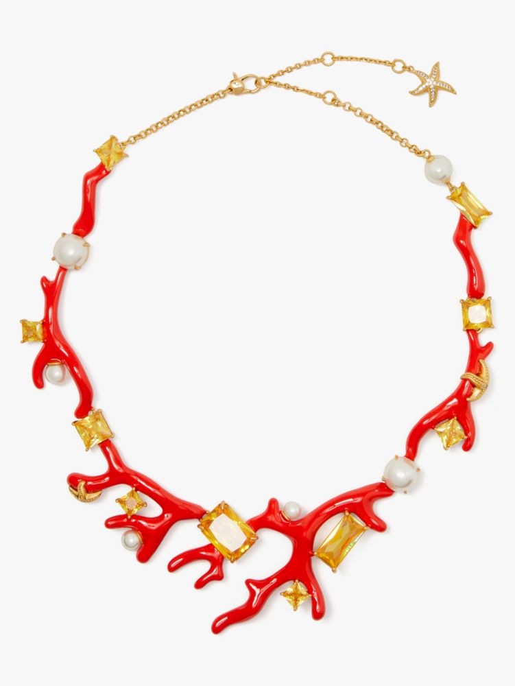 Kate Spade Reef Treasure Coral Statement Necklace