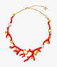 Reef Treasure Coral Statement Necklace, Coral, ProductTile