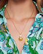 Kate Spade,Reef Treasure Mini Pendant,Gold Multi