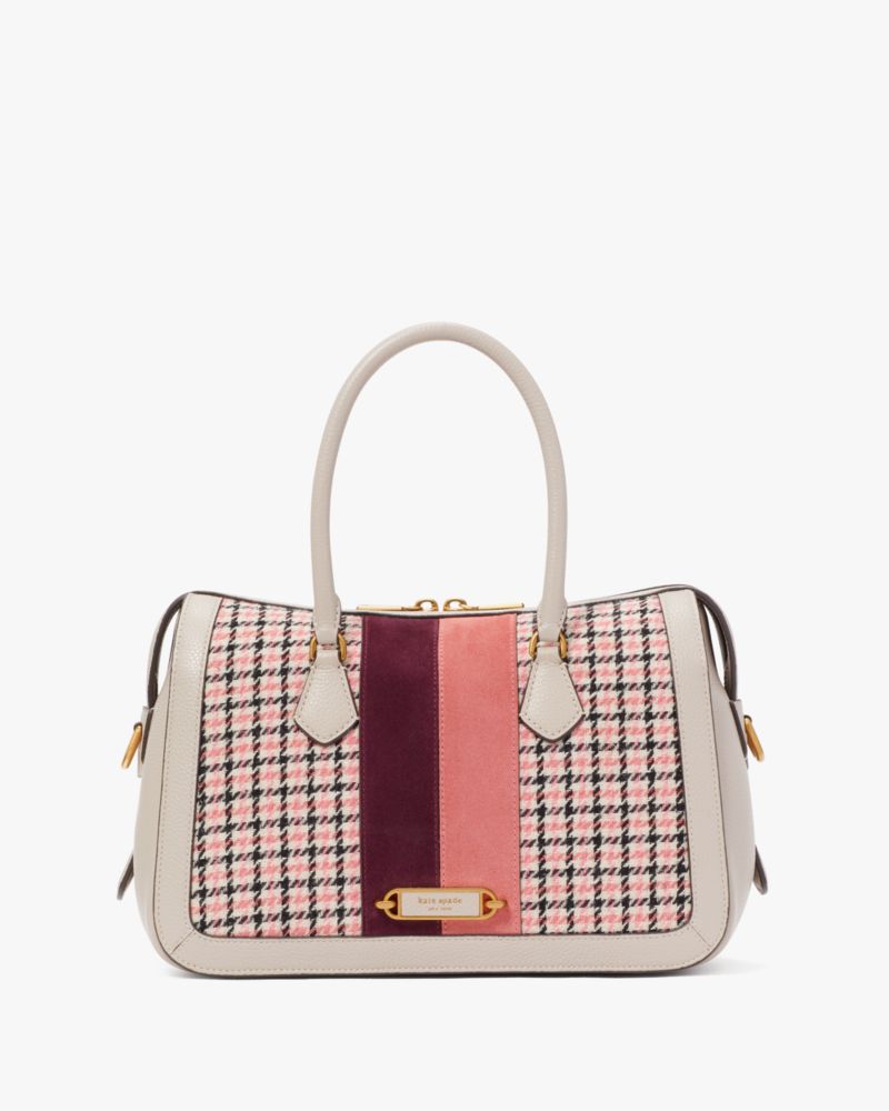 Manhattan Museum Plaid Jacquard Large Tote