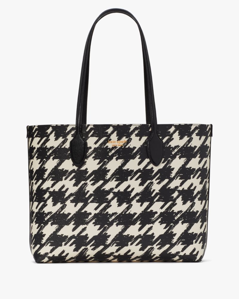 Evelyn Houndstooth Medium Convertible Shoulder Bag