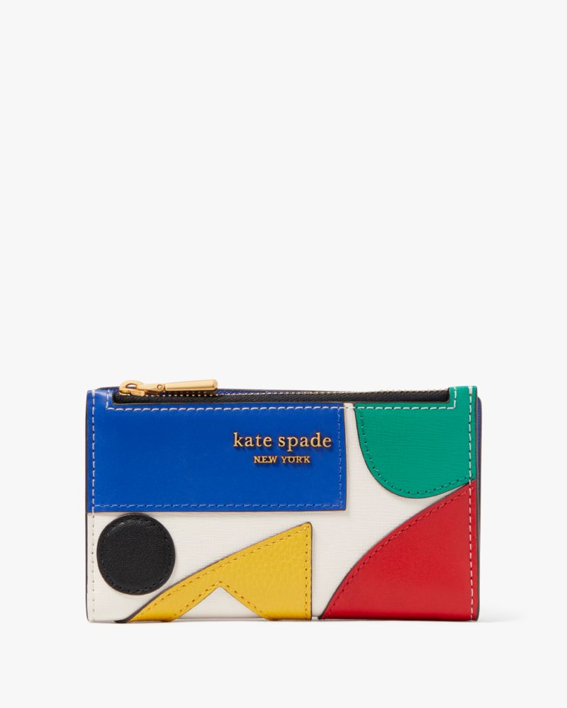 Kate Spade New York Shaggy Embossed Saffiano Leather Card Holder