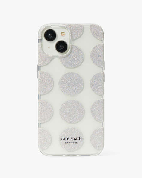 Kate Spade,Art Dots Iphone 14 Case,Clear Multi