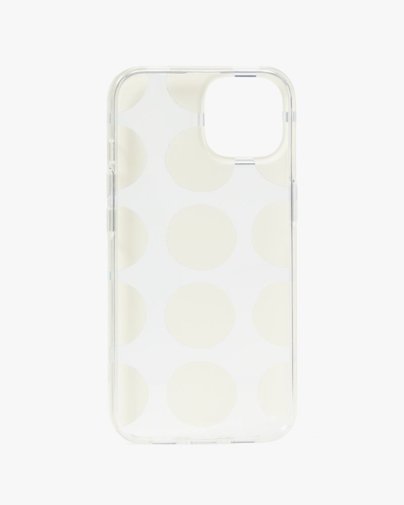 Kate Spade,Art Dots Iphone 14 Case,Clear Multi