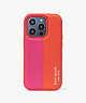 Kate Spade,Racing Stripe iPhone 14 Pro Case,Red Multi