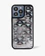 Kate Spade,Shaken Not Stirred Liquid Glitter iPhone 14 Pro Max Case,Multi
