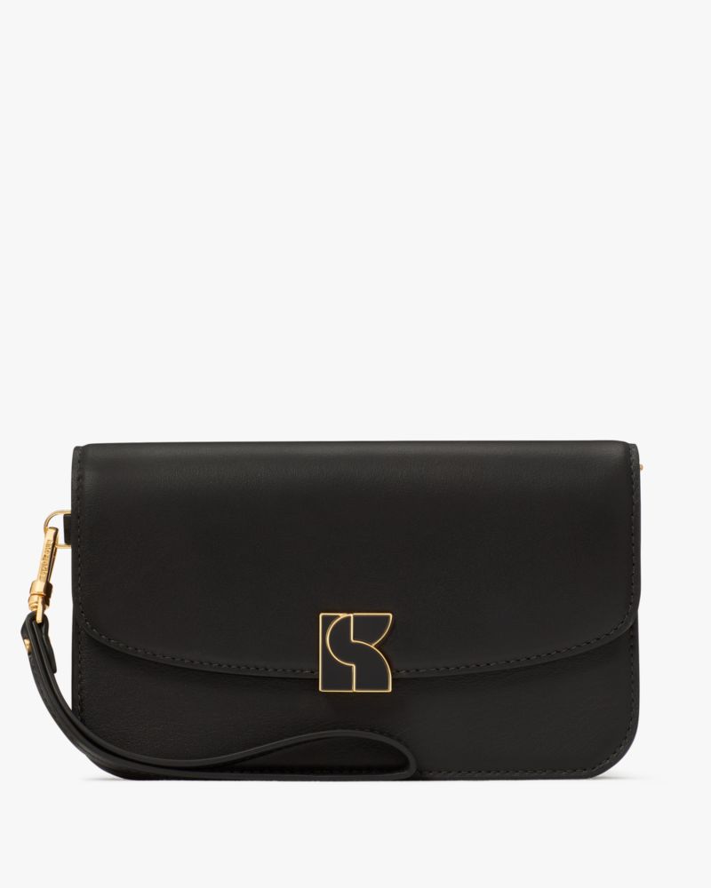 Shop kate spade new york Sam Icon Spazzolato Leather Mini Pochette