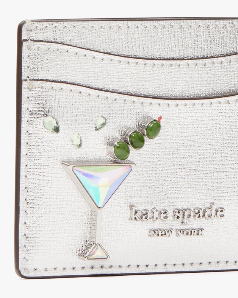 kate spade new york shaken not stirred martini embellished top-handle bag