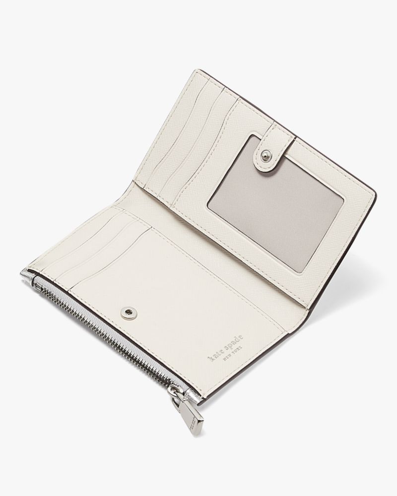 Shaken Not Stirred Embellished Metallic Small Slim Bifold Wallet | Kate  Spade UK