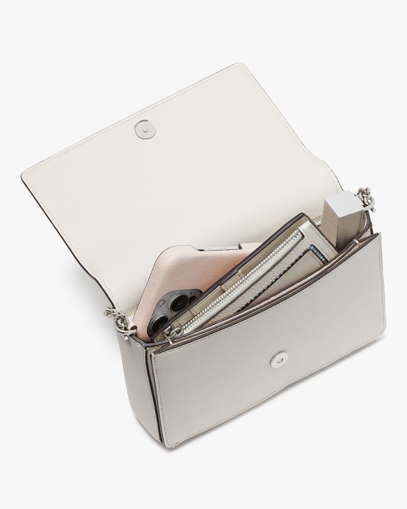 Kate Spade Morgan Crystal Inlay Flap Chain Wallet. 7