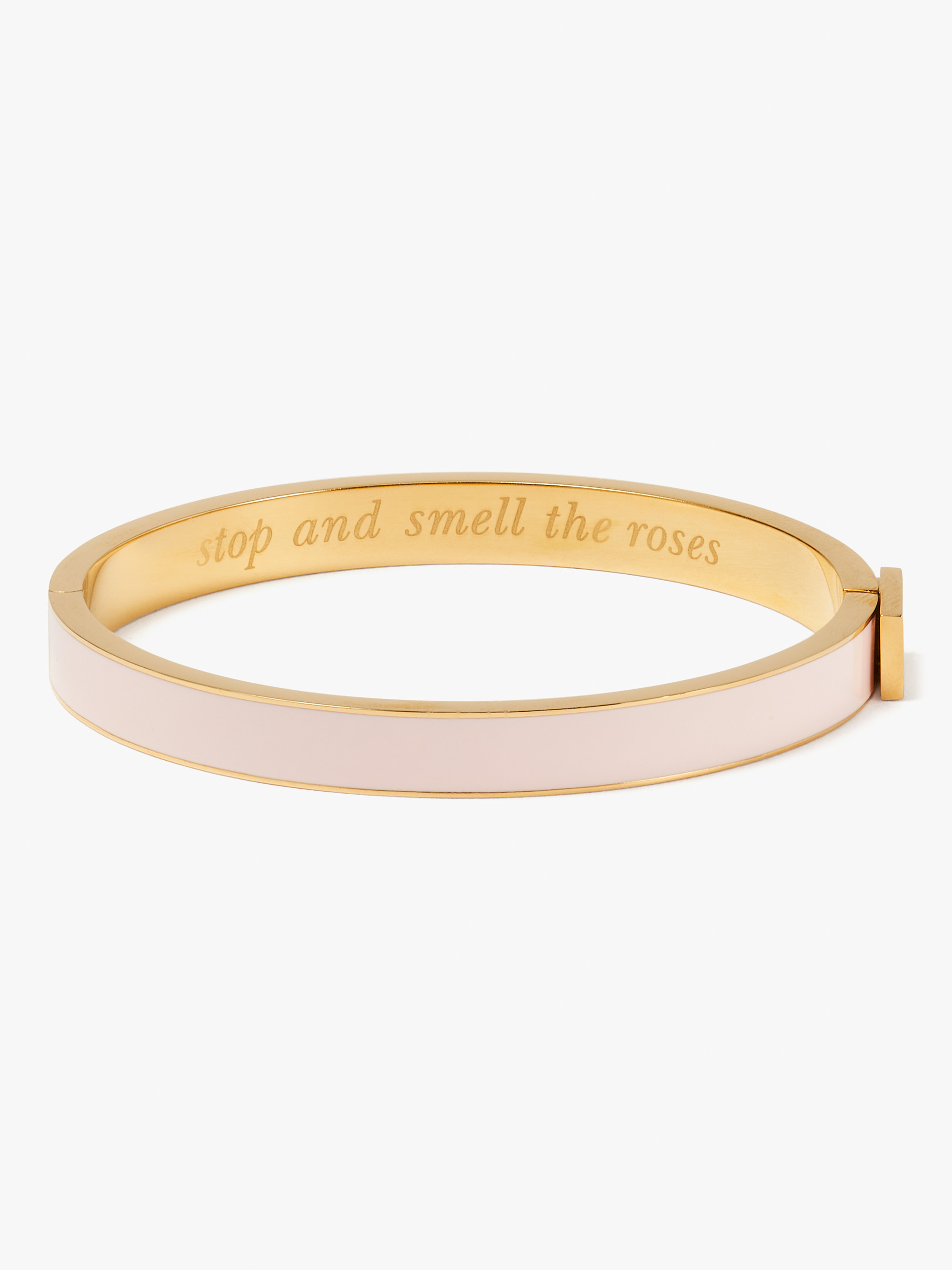 Kate Spade Stop And Smell The Roses Thin Idiom Bangle