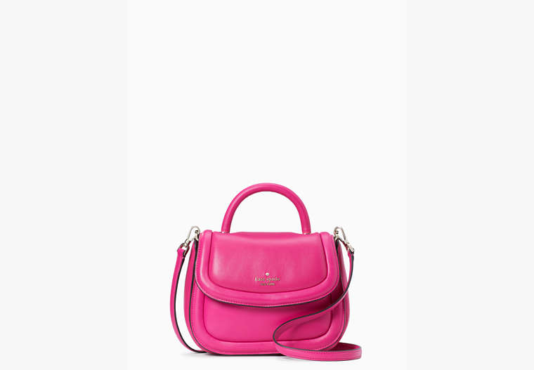 Puffy Top Handle Crossbody, Deep Hibiscus, Product image number 0