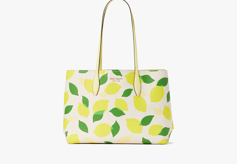 All Day Lemon Toss Large Tote, , Product