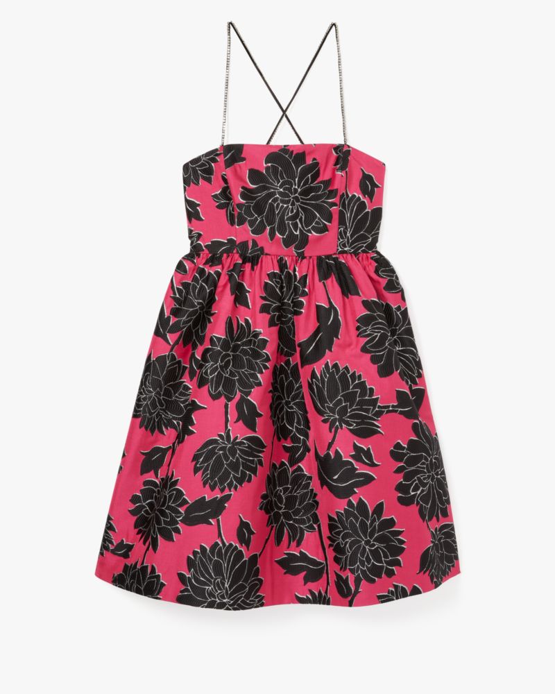 Graphic Fish Ruffle Midi Dress | Kate Spade Outlet