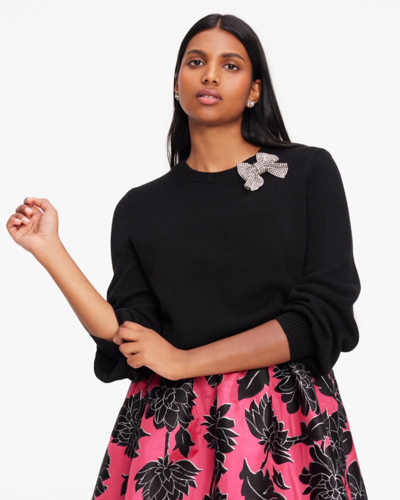 Kate Spade Embellished Bow Sweater. 5